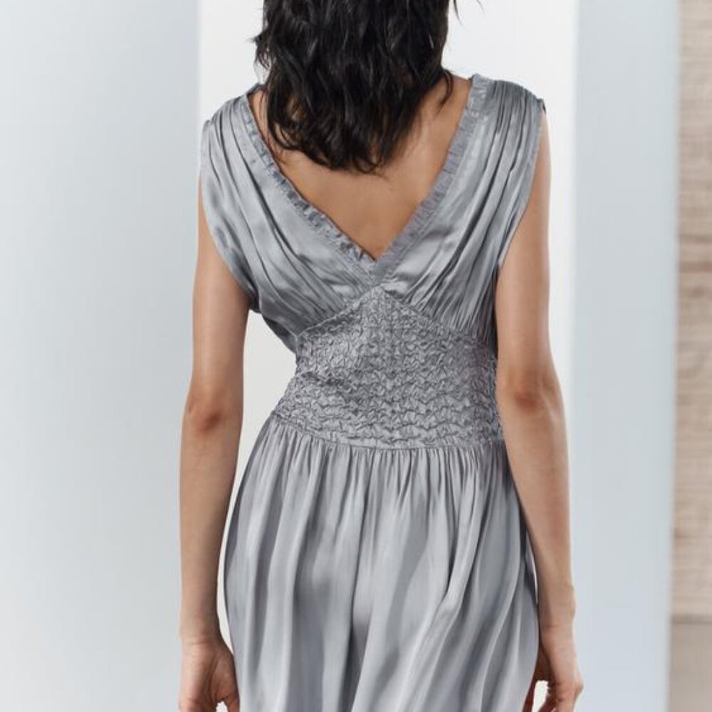 Zara Silver Midi Dress - Picture 12 of 15